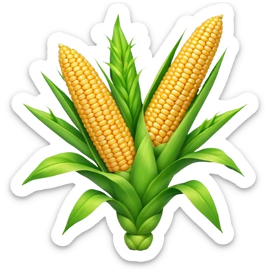 Make the wilted rose emoji but a stalk of corn sticker