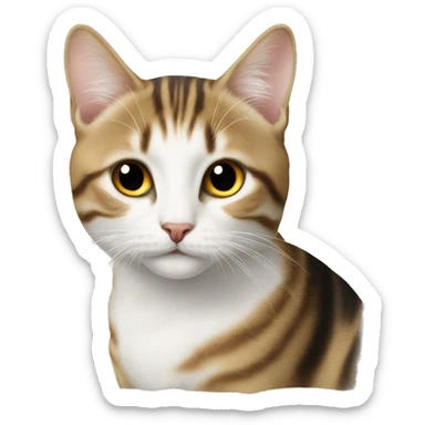 Kot z koło pianina  sticker