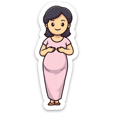 pregnant sticker