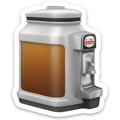 diner maple syrup dispenser sticker