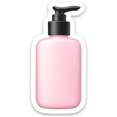 Light pink lotion bottle sticker