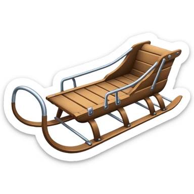 winter sled sticker