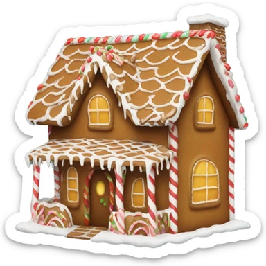 Gingerbread house sticker