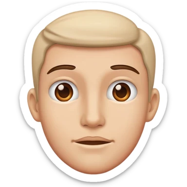 Only head without neck sticker