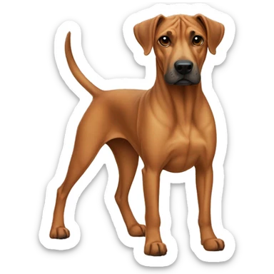 Ridgeback dog sticker