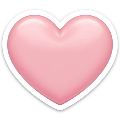 pastel pink heart sticker