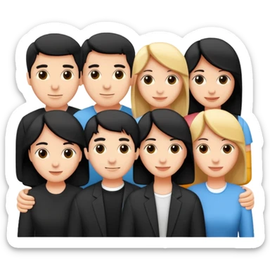 Friends written in English sticker