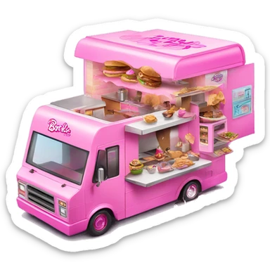 Barbie’s house dream food truck  sticker