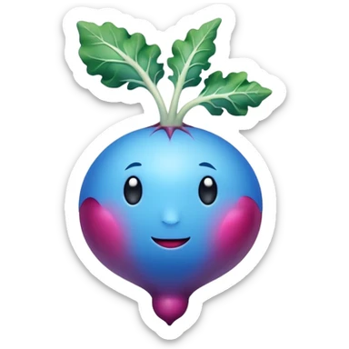 blue radish sticker