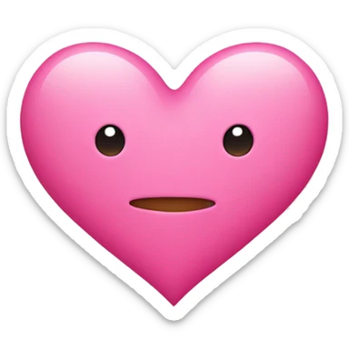 Pink heart sticker