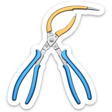 bent nose Pliers sticker