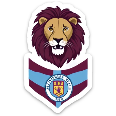 Aston Villa badge  sticker