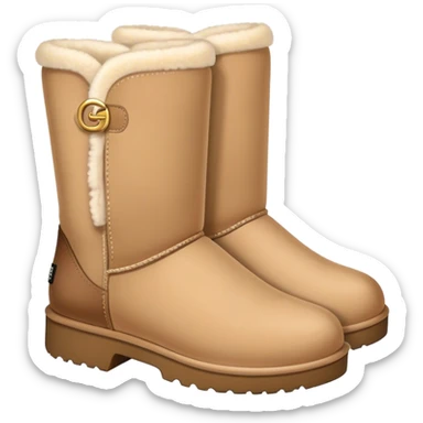 beige uggs sticker