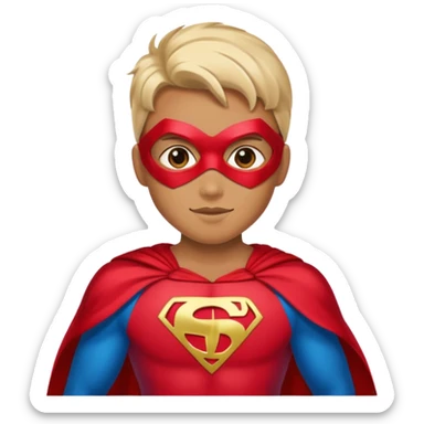 holiday superhero sticker