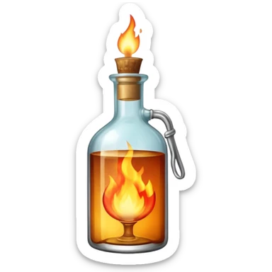 Molotov cocktail sticker