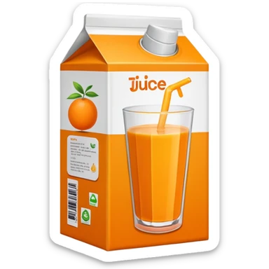 juice tetrapack sticker