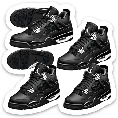 Jordan 4s Limited Edition Black Cats sticker