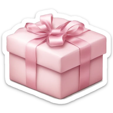 Light pink Christmas gifts under a white Christmas tree  sticker