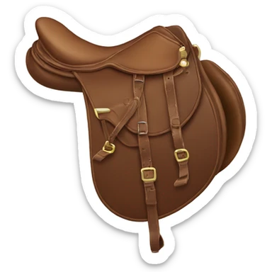 english horse saddle sticker