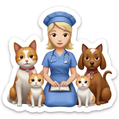  Marries ,Nurse mom of 10 year old girl and 4 year old boy, work from home, dogs, cat, chickens sticker