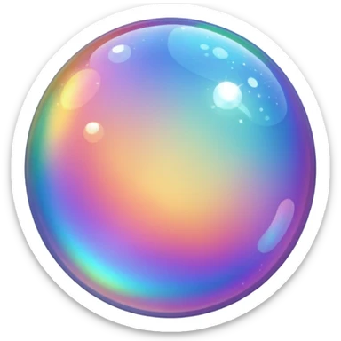 sparkling bubble sticker