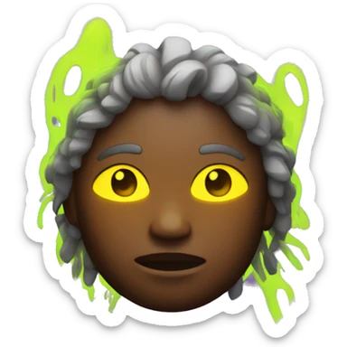 survivor with glowing neon elements sticker