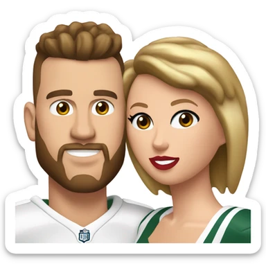 travis kelce and taylor swift  sticker