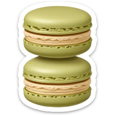 Light olive macaron sticker