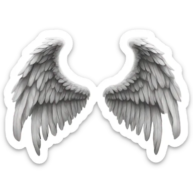 angel wings tattoo sticker