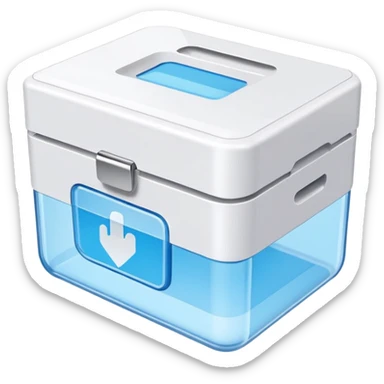 UV sanitising box for phones sticker