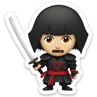 vampire samurai sticker