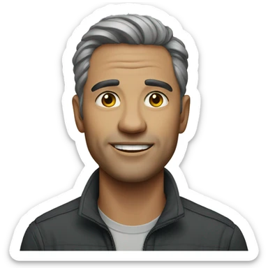 outdoor portrait of a man sticker