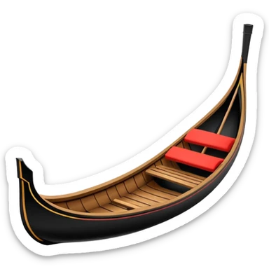 venice gondola sticker