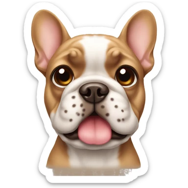 Frenchie dog Brown sticker