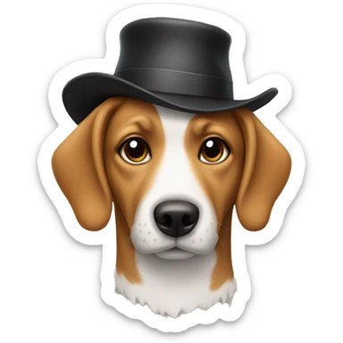 Dog in the hat sticker