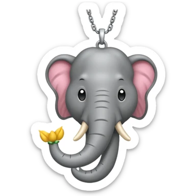 pata de elefante con  cadena, simulando esclavitud sticker