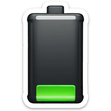 Low battery iPhone sticker