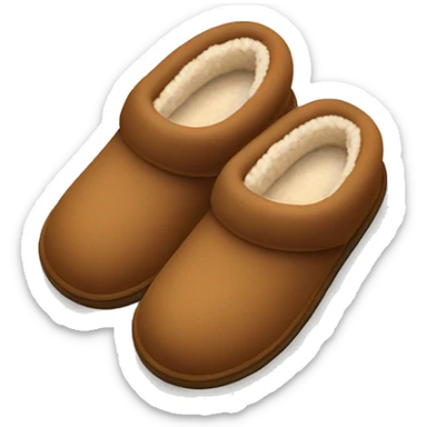 Cute Ugg tazman chestnut slippers. sticker