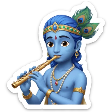 Lord little Krishna sticker