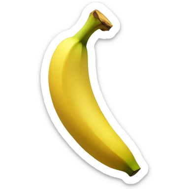 Banana with hat sticker