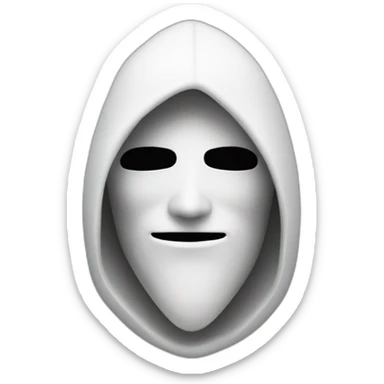 white hacker logo sticker