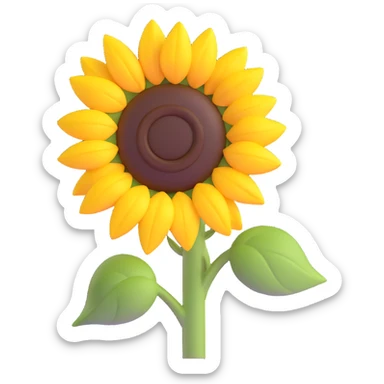 beautiful sunflower sticker