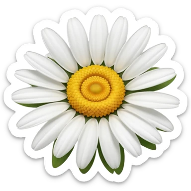 White daisy sticker