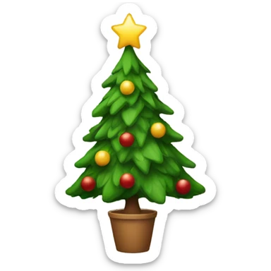 Christmas tree sticker