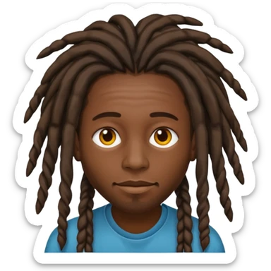 Dreads head sticker