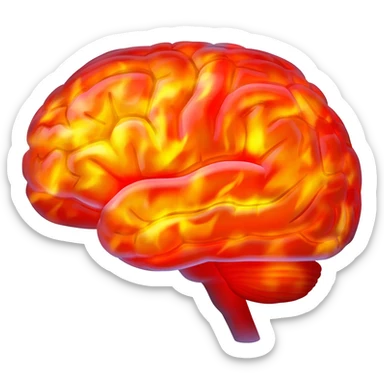 fire-brain sticker