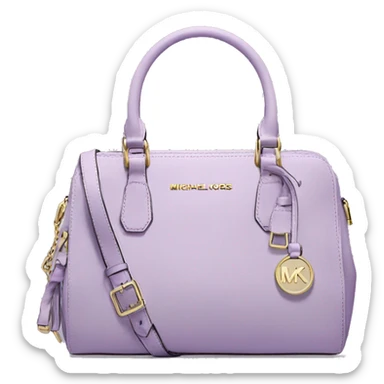 Realistic pastel purple michael kors satchel purse.  sticker