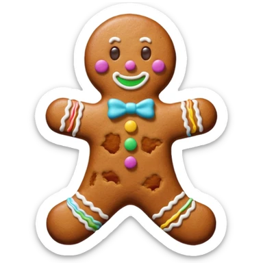 How to make a Giant Gingerbread Man Cake Recipe  sticker
