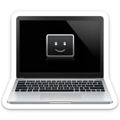 “laptop with a single line of code on the screen sticker