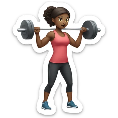 Working out  sticker
